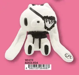 All Purpose Bunny Eye Patch Ver. Hand Size Plush Toy - Image 3