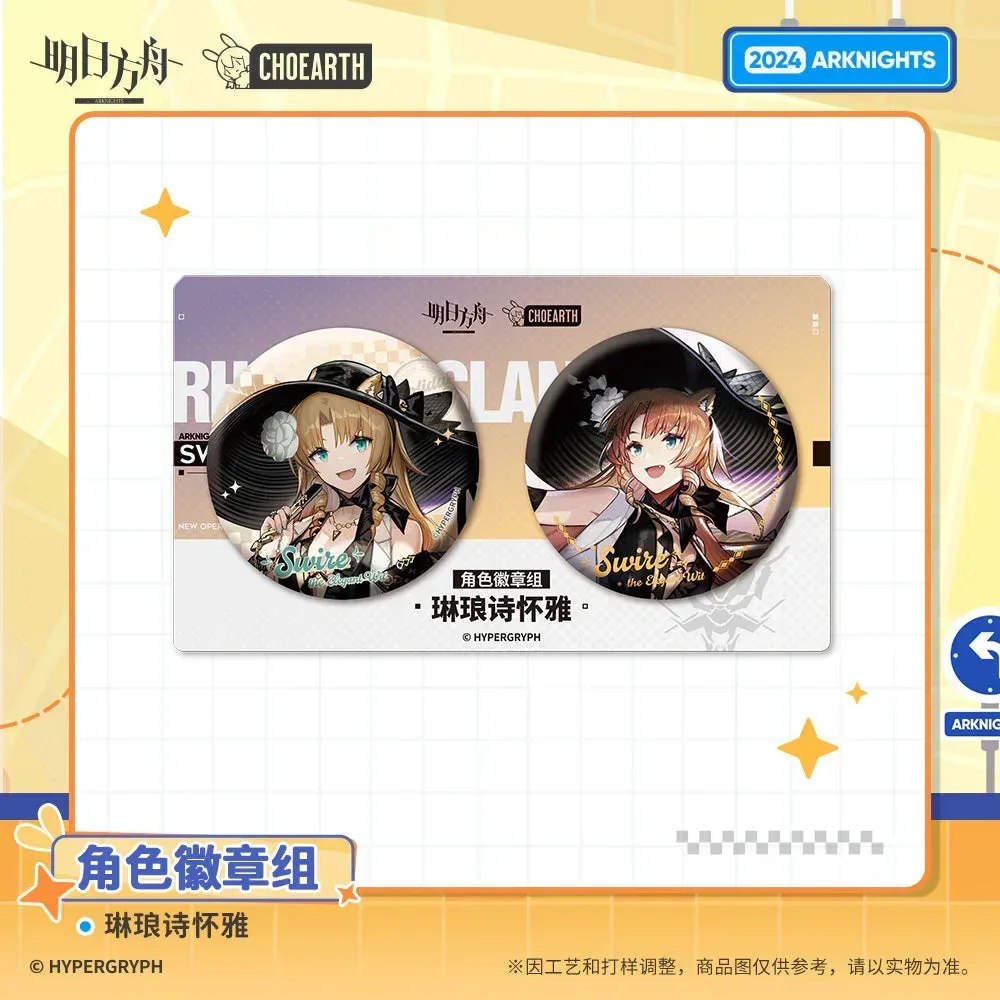 Arknights Character Badge Set (Swire the Elegant Wit / Eyjafjalla the Hvít Aska / Jessica the Liberated) - Image 4