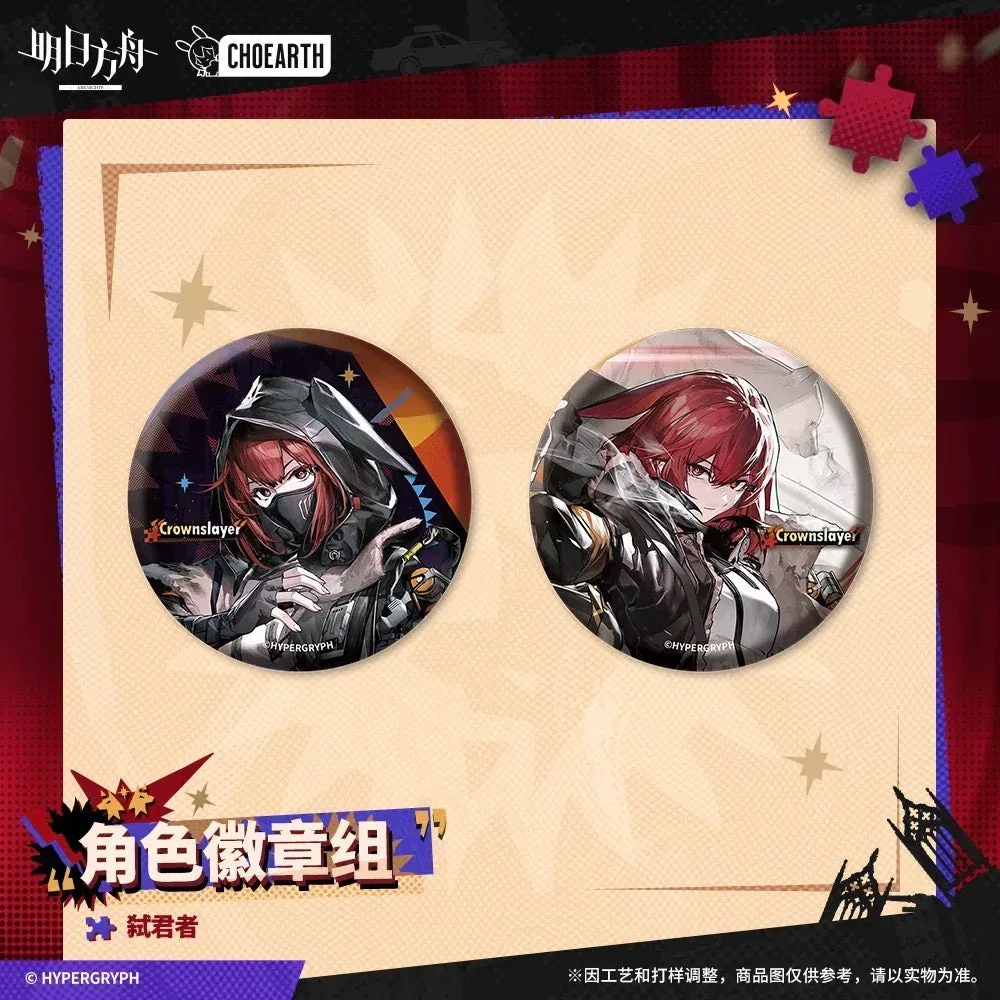 Arknights Characters Badge Set (Lappland the Decadenza / Vulpisfoglia / Crownslayer) - Image 4