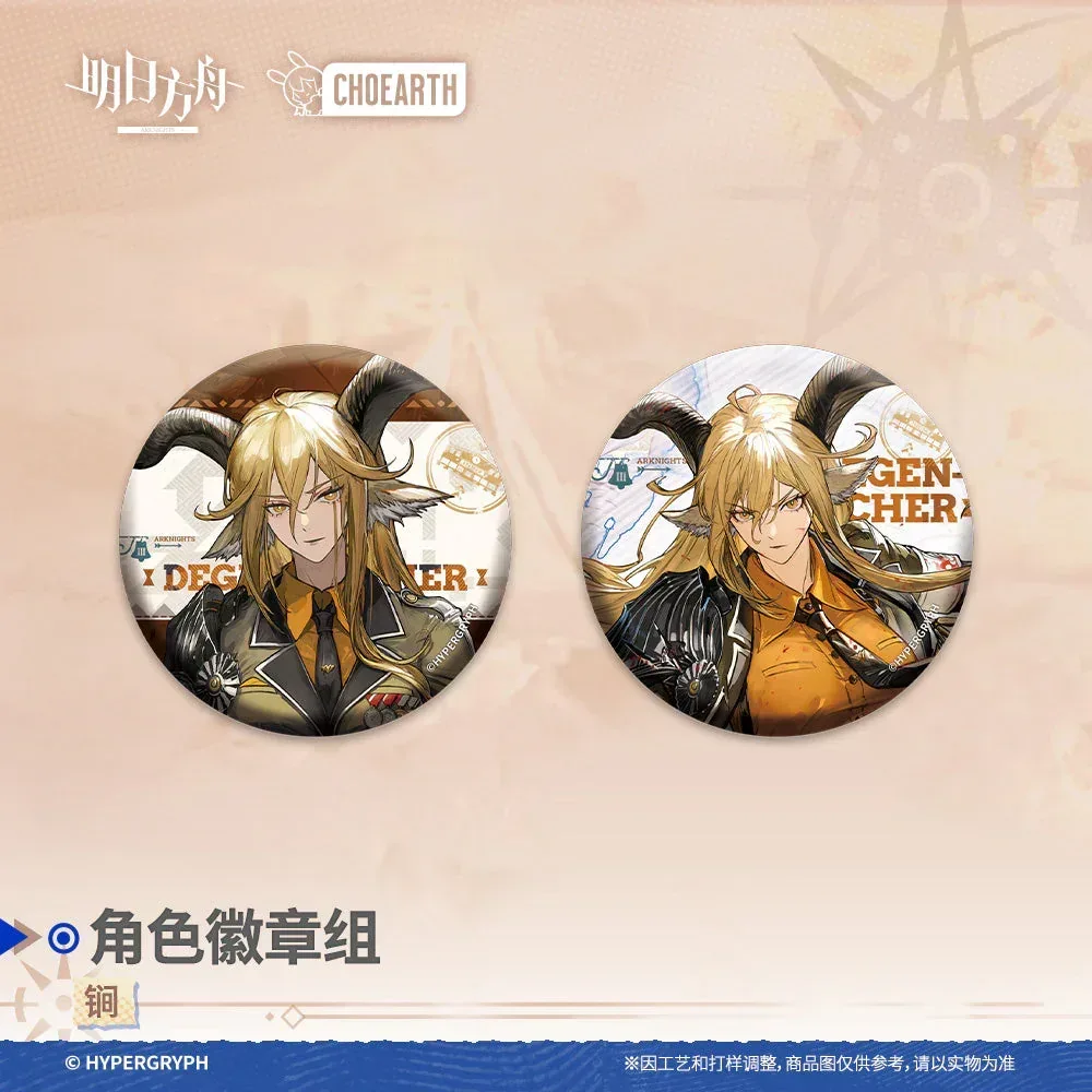 Arknights Characters Badge Set (Virtuosa / Viviana / Lessing/ Degenbrecher) - Image 5
