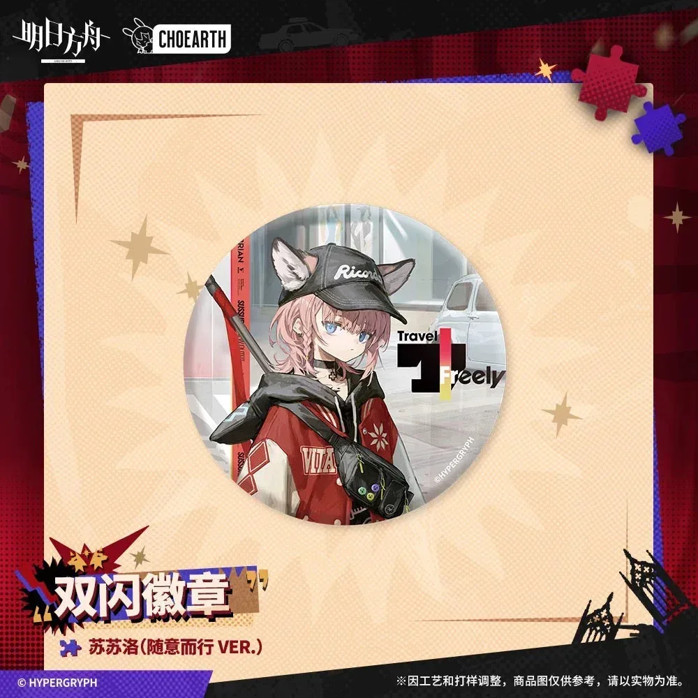 Arknights Glittering Shikishi Badge (Virtuosa / Executor the Ex Foedere / Texas the Omertosa / Warmy / Sussurro / Lessing) - Image 6