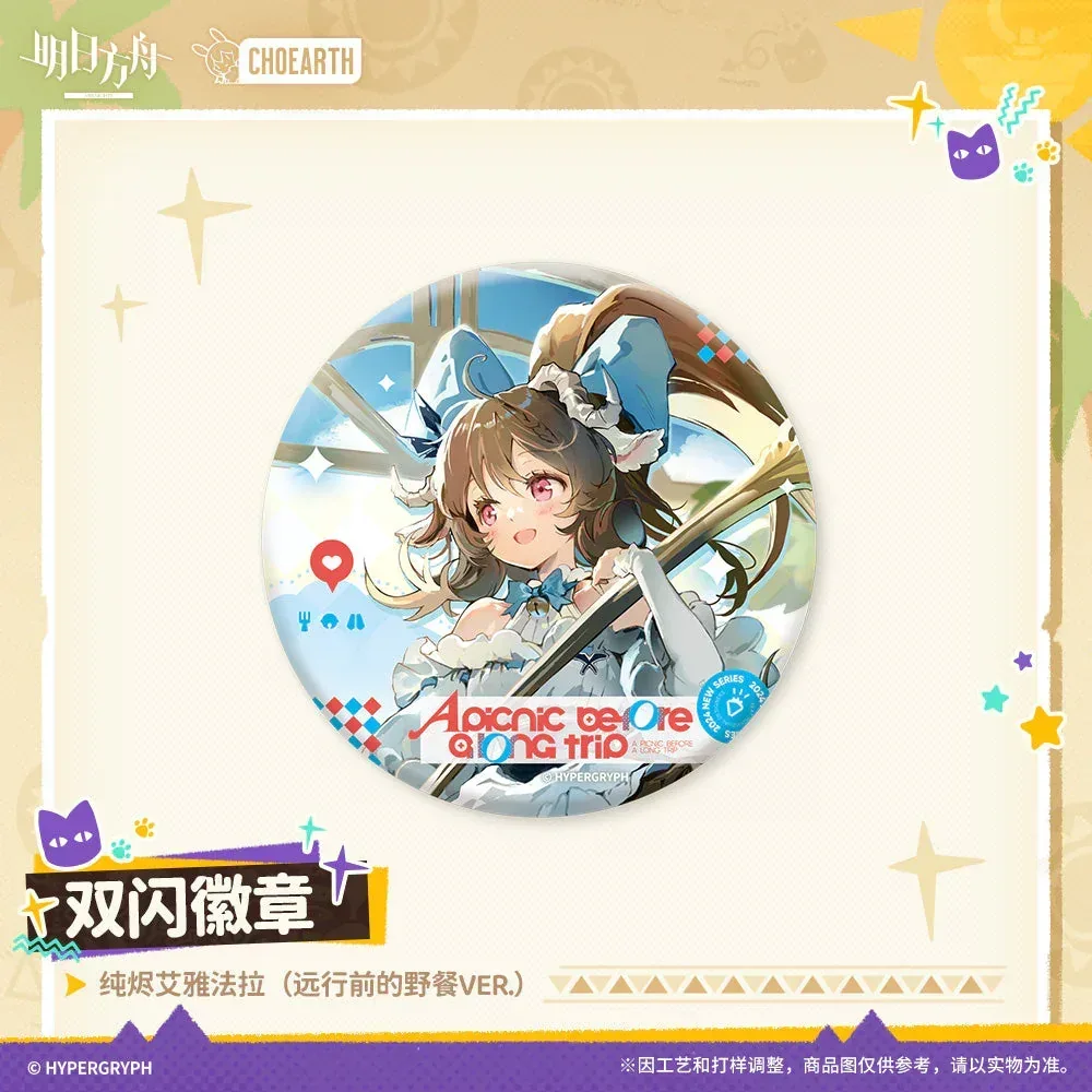 Arknights Glittering Shikishi Badge (Eyjafjalla the Hvít Aska, Nightingale, Hoederer, Weedy, Ptilopsis) - Image 3