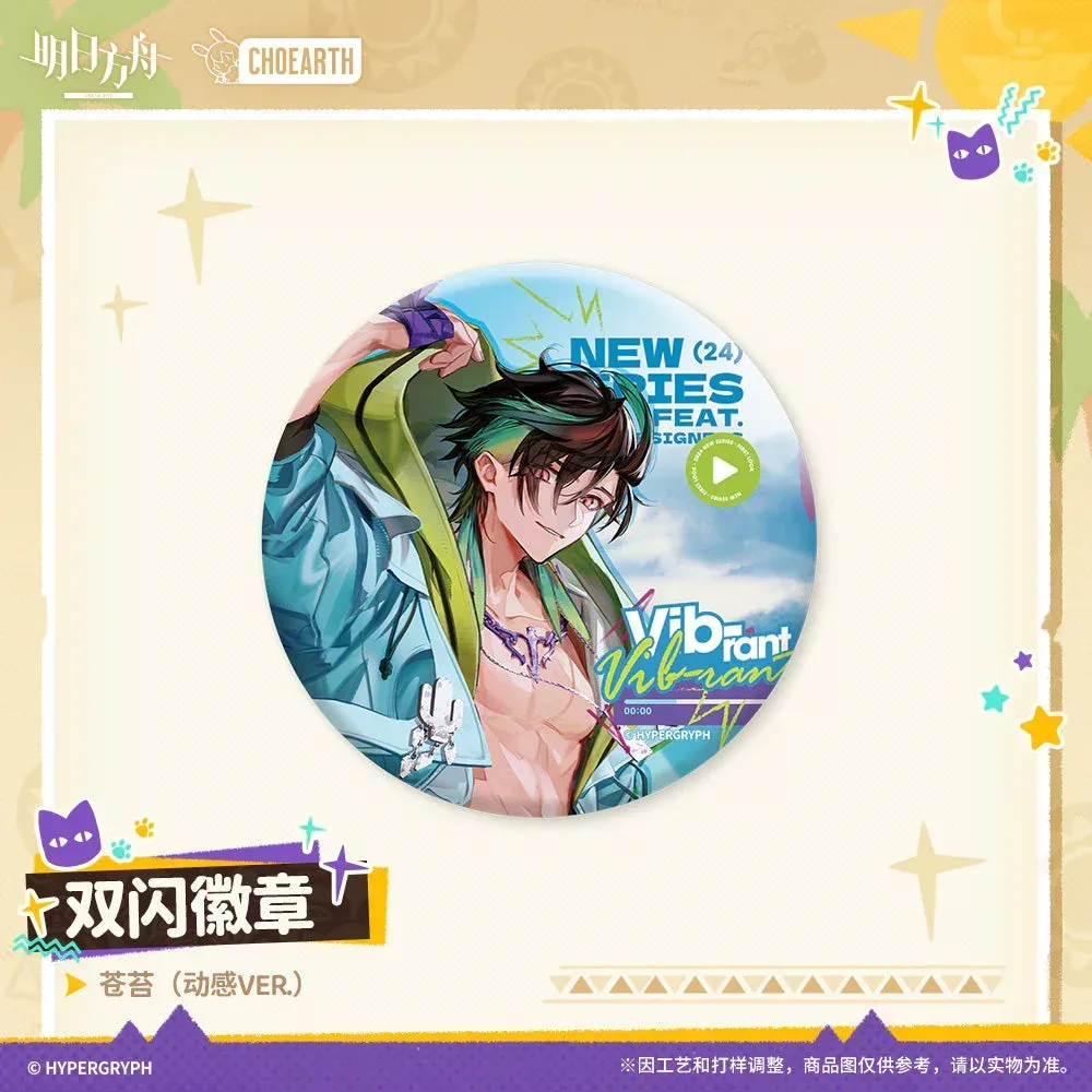 Arknights Glittering Shikishi Badge (Eyjafjalla the Hvít Aska, Nightingale, Hoederer, Weedy, Ptilopsis) - Image 4