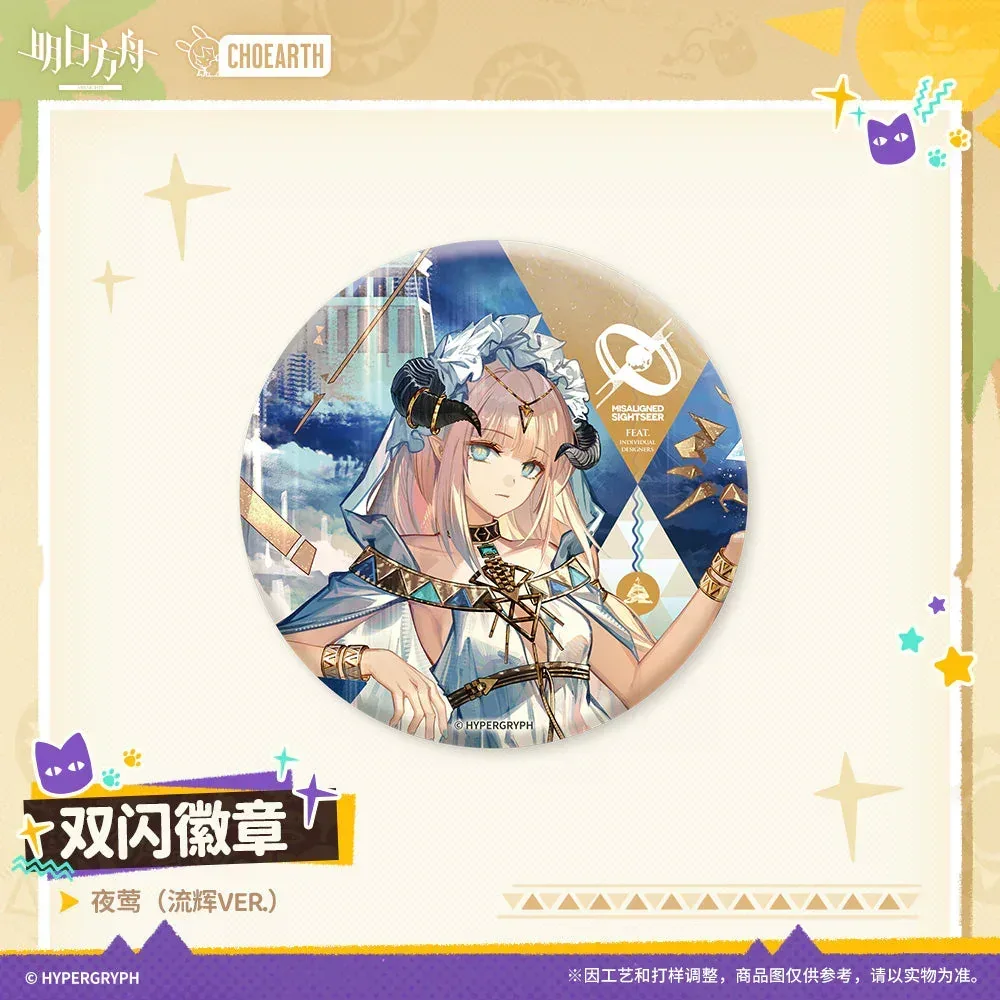 Arknights Glittering Shikishi Badge (Eyjafjalla the Hvít Aska, Nightingale, Hoederer, Weedy, Ptilopsis) - Image 5