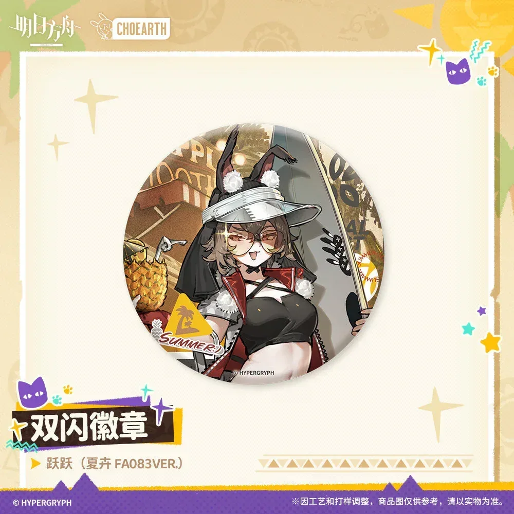 Arknights Glittering Shikishi Badge (Eyjafjalla the Hvít Aska, Nightingale, Hoederer, Weedy, Ptilopsis) - Image 6