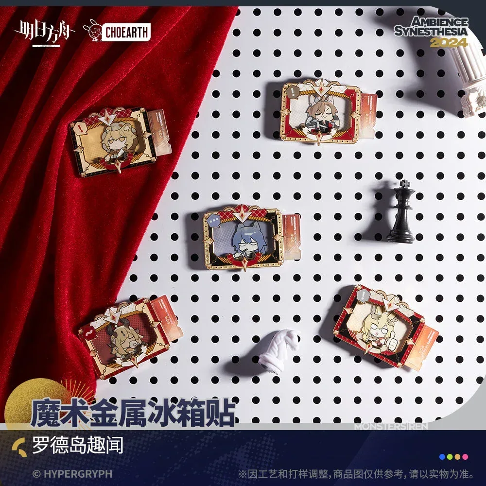 Arknights Magic Rhodes Island News Metal Refrigerator Magnetic - Image 3