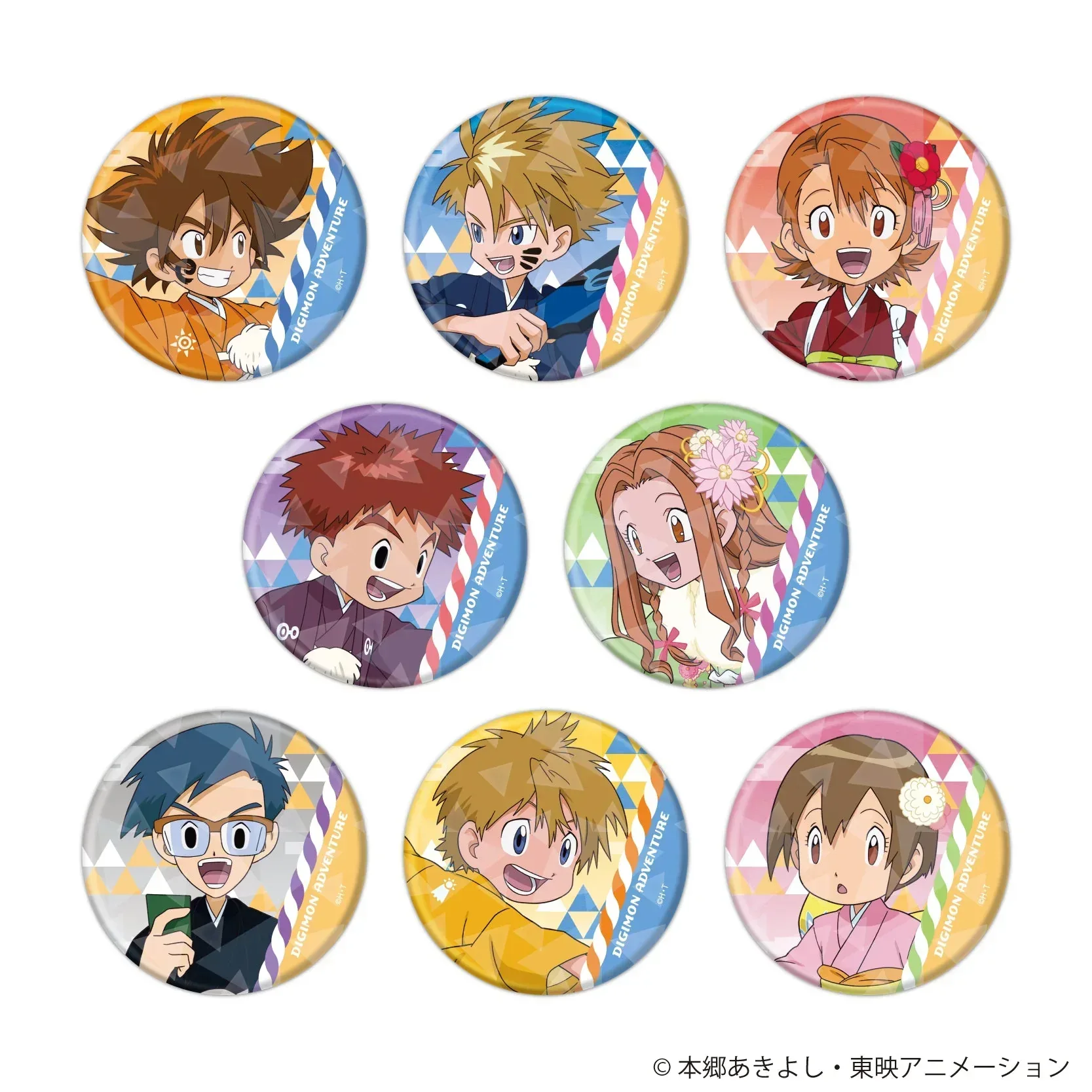 Digimon Adventure New Year's Ver. 01 Original Illustration Badge Mystery Box - Image 2