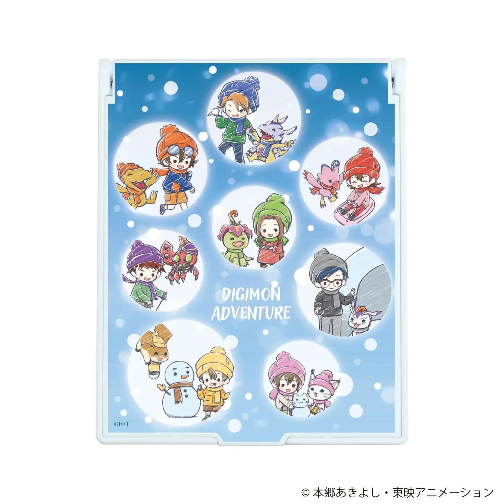 Digimon Adventure Playing In the Snow Ver. Large Character Mirror