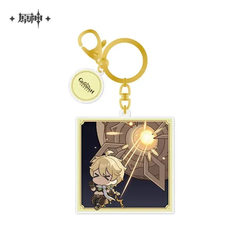 Genshin Impact 2023 Game Art Exhibition Series Chibi Acrylic Keychain - Image 2