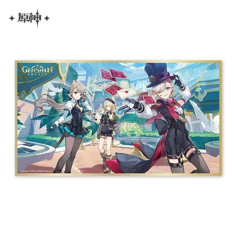 Genshin Impact 2023 Game Art Exhibition Series Shikishi Card Board & Mousepad - Image 3