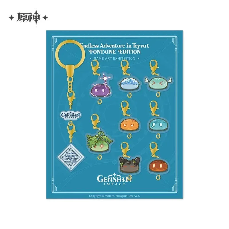 Genshin Impact 2023 Game Art Exhibition Series Slime Acrylic Keychain - Image 2