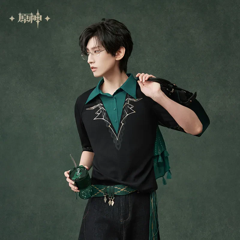 Genshin Impact Alhaitham Theme Impression Series Two-in-one Knit Sweater - Image 4
