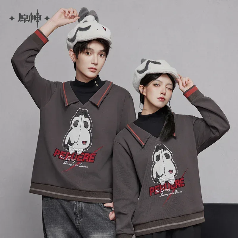 Genshin Impact Arlecchino Theme Impression Series Faux Two-piece Hoodie - Image 2