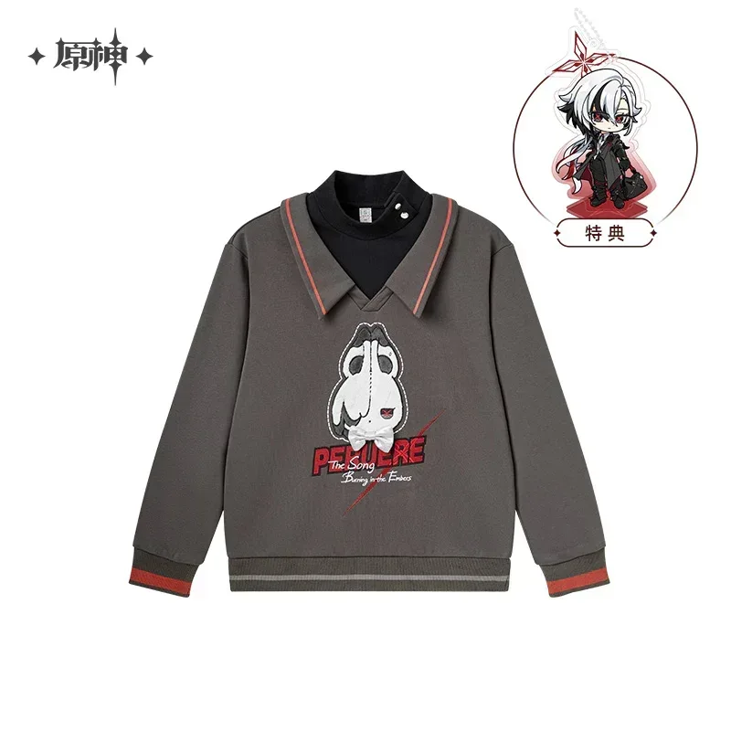 Genshin Impact Arlecchino Theme Impression Series Faux Two-piece Hoodie - Image 7