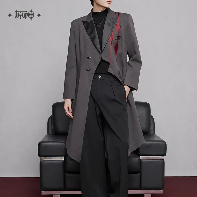 Genshin Impact Arlecchino Theme Impression Series Long Casual Coat - Image 4