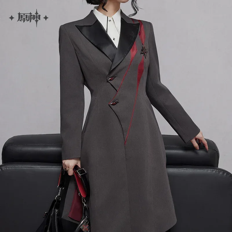 Genshin Impact Arlecchino Theme Impression Series Long Casual Coat - Image 5