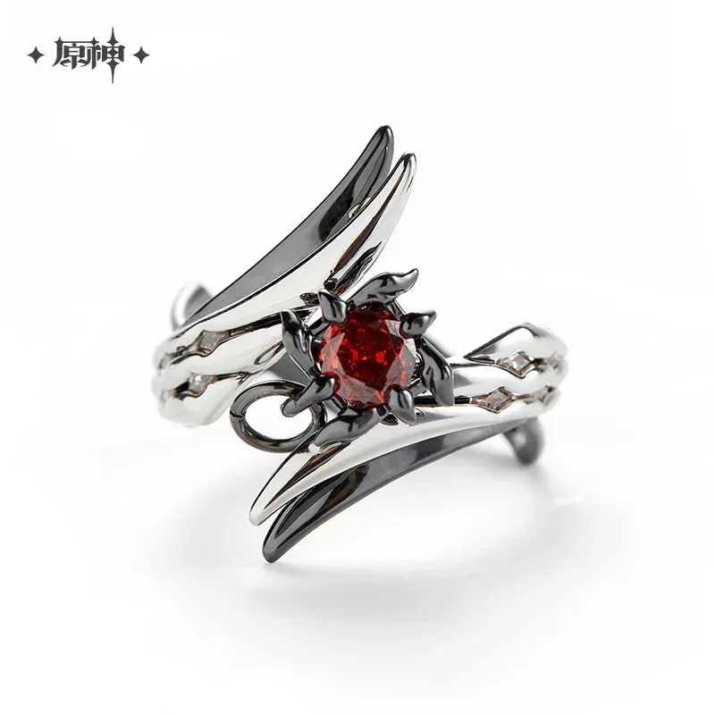 Genshin Impact Arlecchino Theme Impression Series Necklace & Ring Set - Image 5