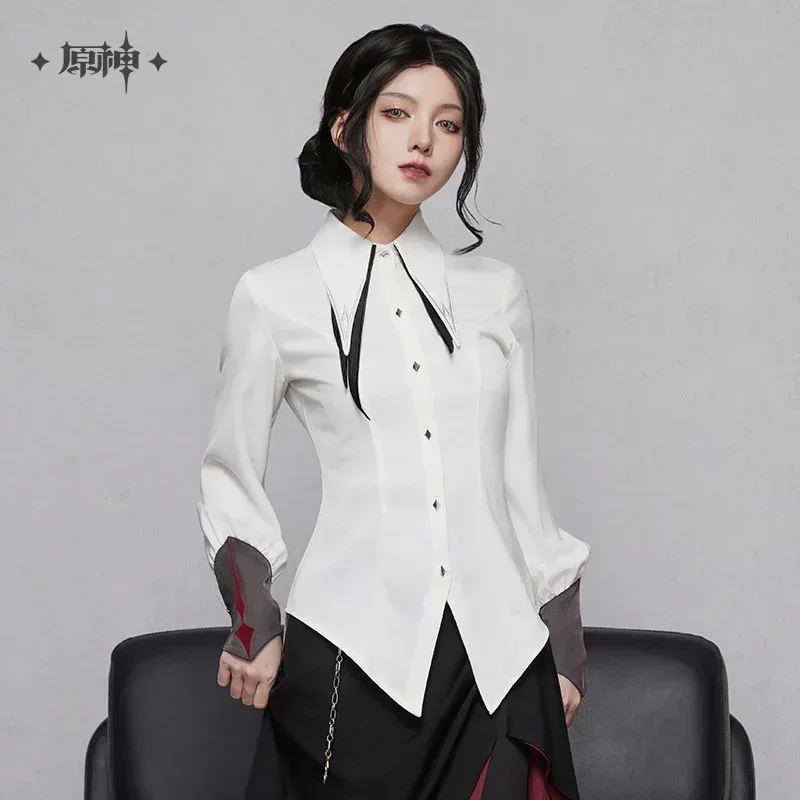 Genshin Impact Arlecchino Theme Impression Series Tie-waist Shirt