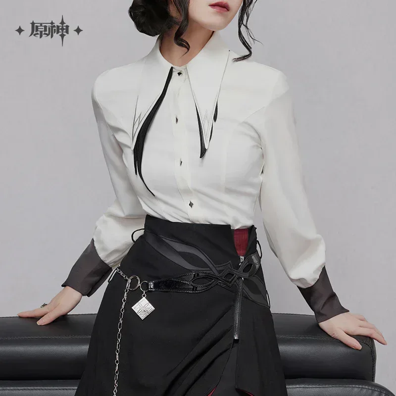 Genshin Impact Arlecchino Theme Impression Series Tie-waist Shirt - Image 4