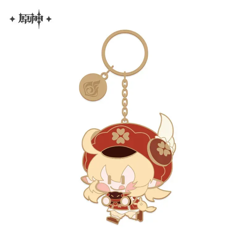 Genshin Impact Chibi Character Metal Pendant - Image 2
