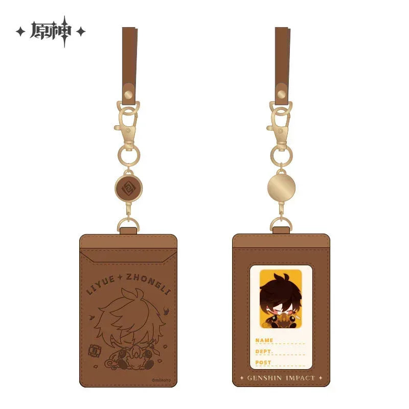 Genshin Impact Chibi Character Series PU Card Holder Lanyard - Image 2