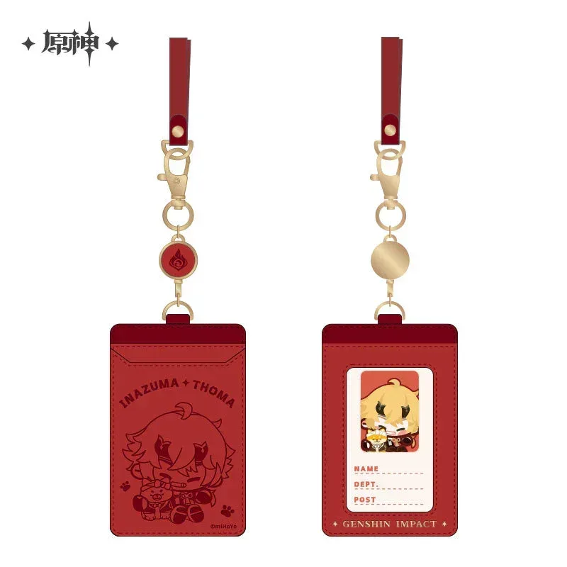 Genshin Impact Chibi Character Series PU Card Holder Lanyard - Image 6