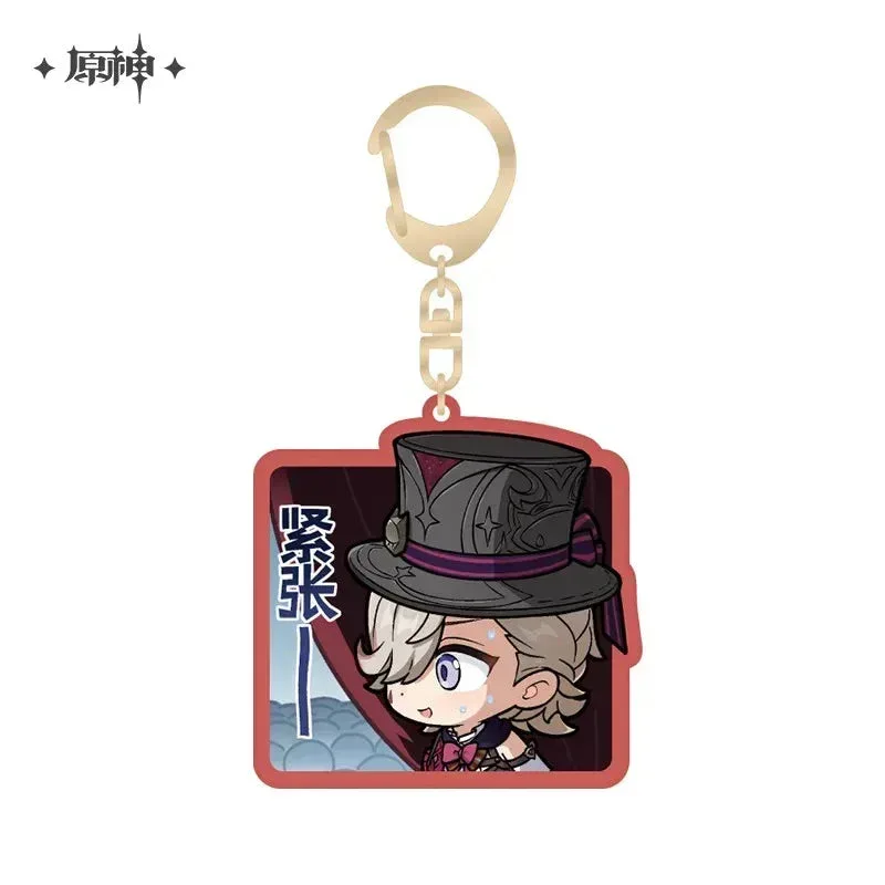 Genshin Impact Chibi Emojis Series Acrylic Keychain Court of Fontaine - Image 2