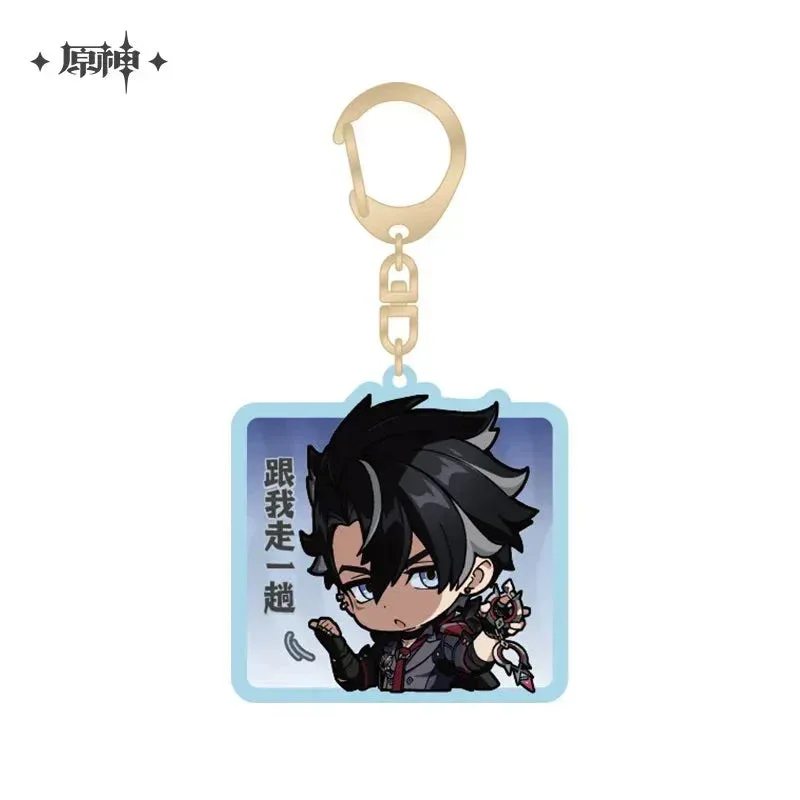 Genshin Impact Chibi Emojis Series Acrylic Keychain Court of Fontaine - Image 6