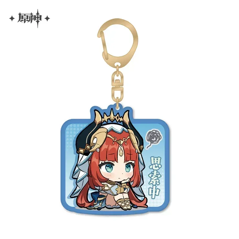 Genshin Impact Chibi Emojis Series Acrylic Keychain Sumeru - Image 3