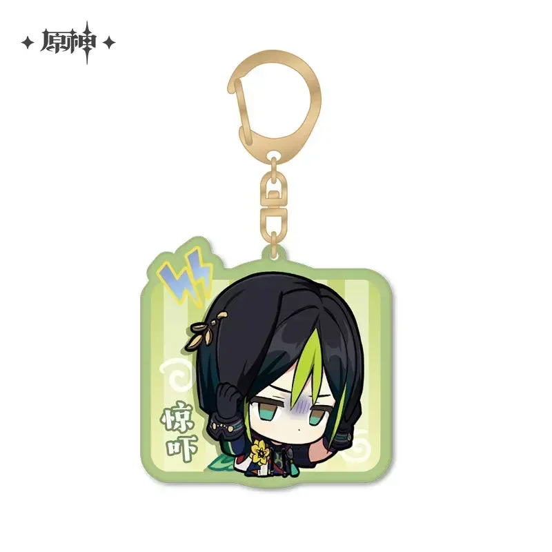 Genshin Impact Chibi Emojis Series Acrylic Keychain Sumeru - Image 4