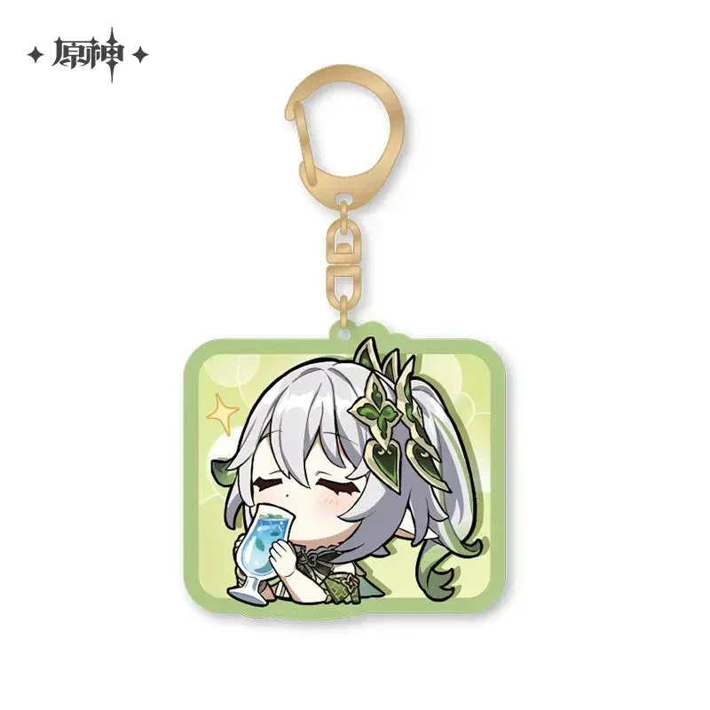 Genshin Impact Chibi Emojis Series Acrylic Keychain Sumeru - Image 7