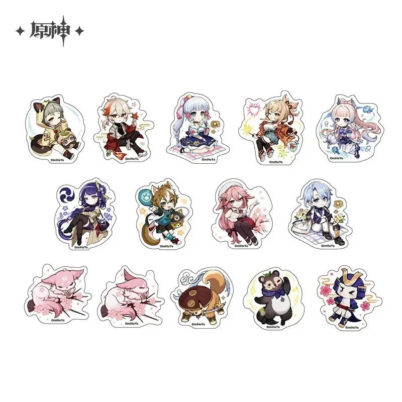 Genshin Impact Picnic Theme Chibi Character Series Stickers - Image 3