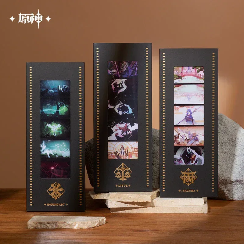 Genshin Impact Earthly Glimpses Series Film Strip Style Bookmark Set - Image 4