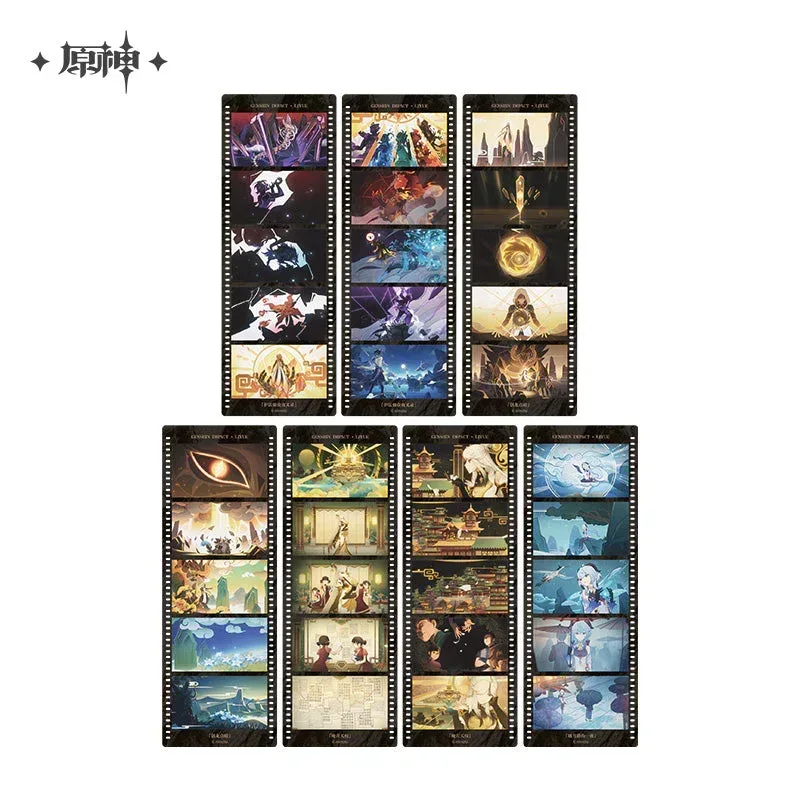 Genshin Impact Earthly Glimpses Series Film Strip Style Bookmark Set - Image 9