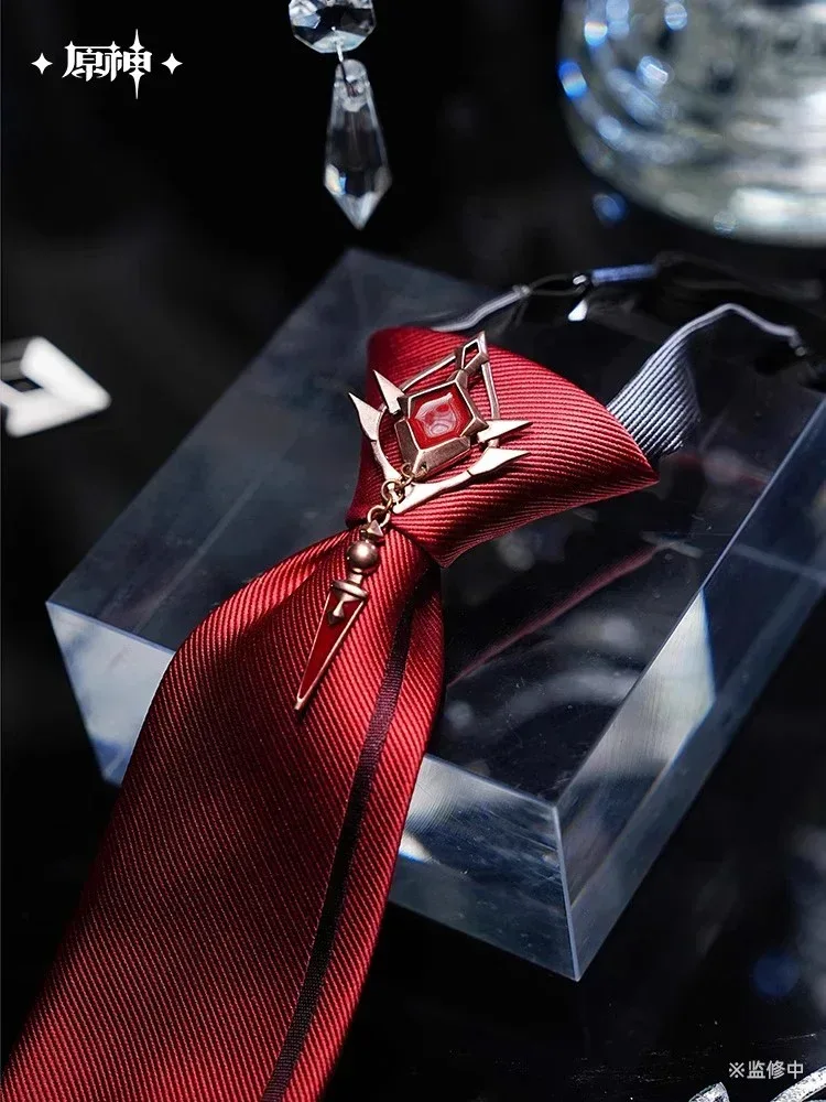 Genshin Impact Fatui Harbingers Series Frost and Flame Series Pre-Tied Tie - Image 3