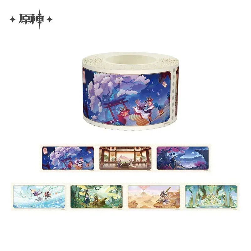 Genshin Impact Floating World Under the Moonlight Series Washi Tape - Image 3