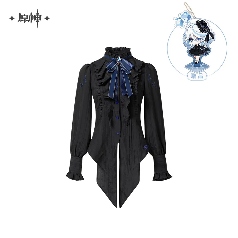 Genshin Impact Furina Impression Series Long-Sleeve Waisted Blouse - Image 13