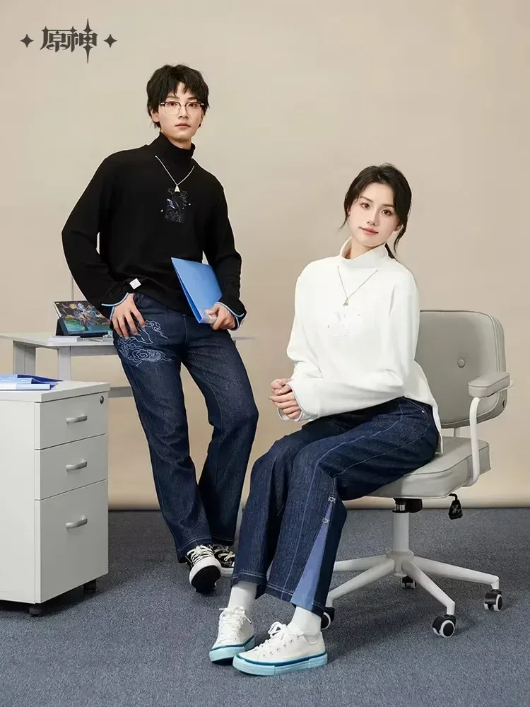 Genshin Impact Ganyu Impression Series Jeans - Image 2