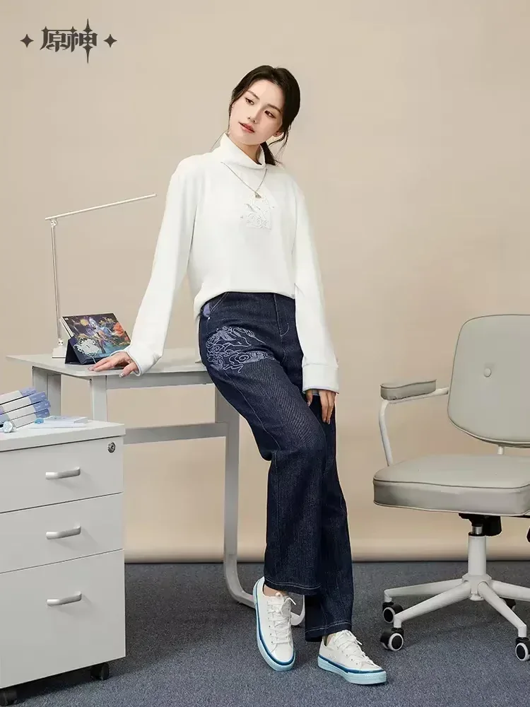 Genshin Impact Ganyu Impression Series Jeans - Image 4