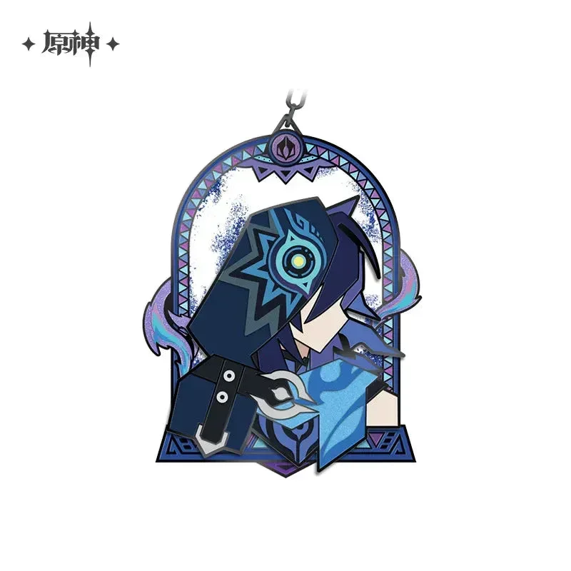 Genshin Impact Iktomi Spiritseeking Scrolls Series Glitter Quicksand Metal Badge - Image 2
