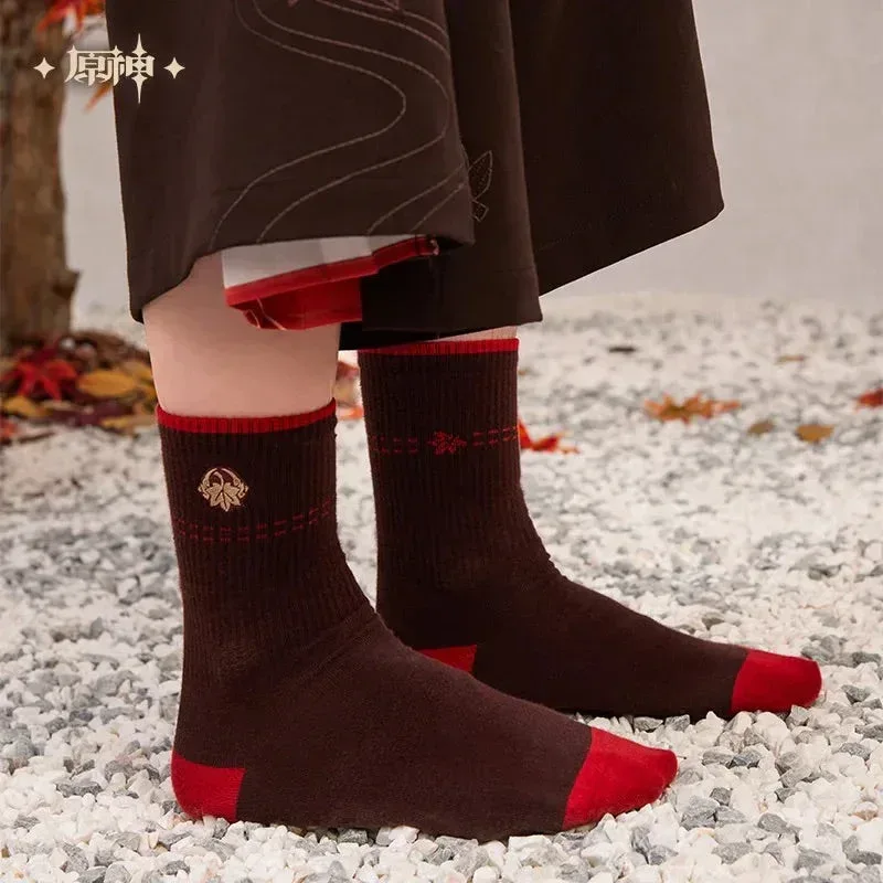 Genshin Impact Kaedehara Kazuha Theme Impression Series Mid-length Socks Set - Image 3
