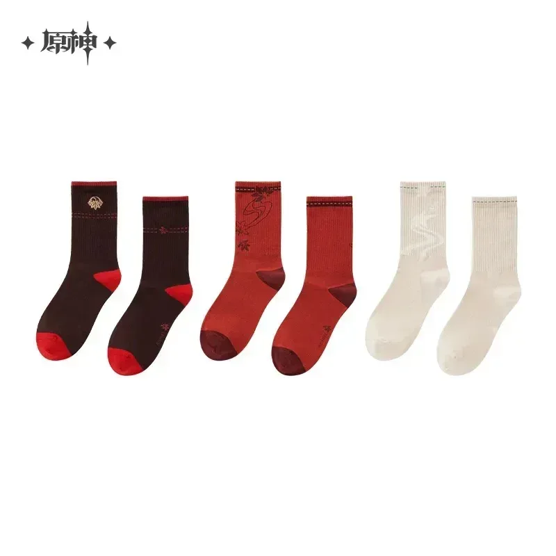 Genshin Impact Kaedehara Kazuha Theme Impression Series Mid-length Socks Set - Image 6