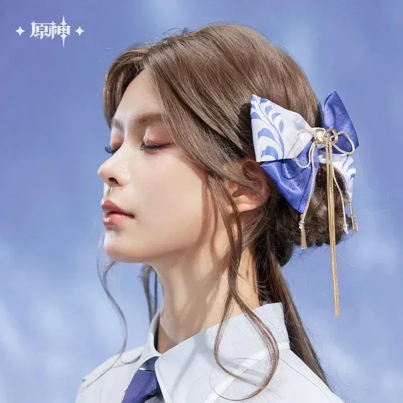 Genshin Impact Kamisato Ayato Theme Impression Series Bow Hair Pendant - Image 3