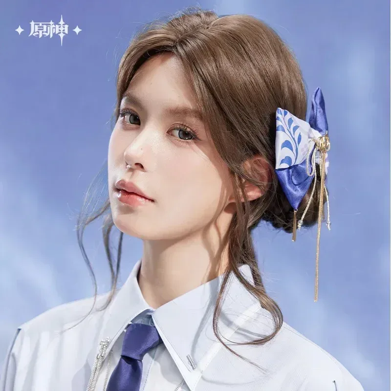 Genshin Impact Kamisato Ayato Theme Impression Series Bow Hair Pendant - Image 4