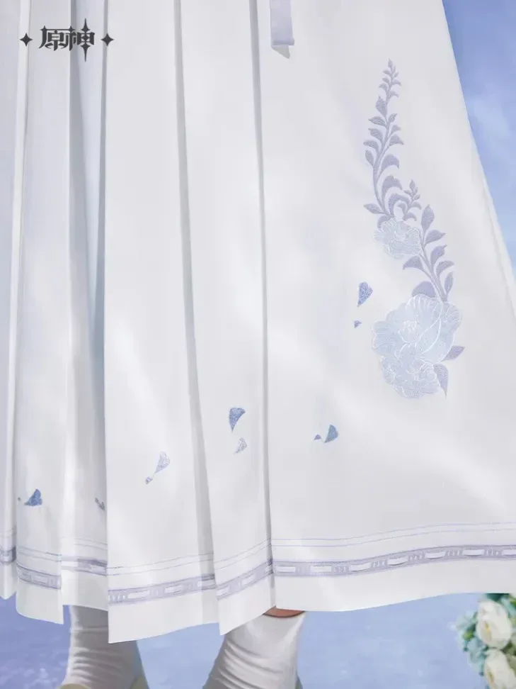 Genshin Impact Kamisato Ayato Theme Impression Series Long Pleated Skirt - Image 4