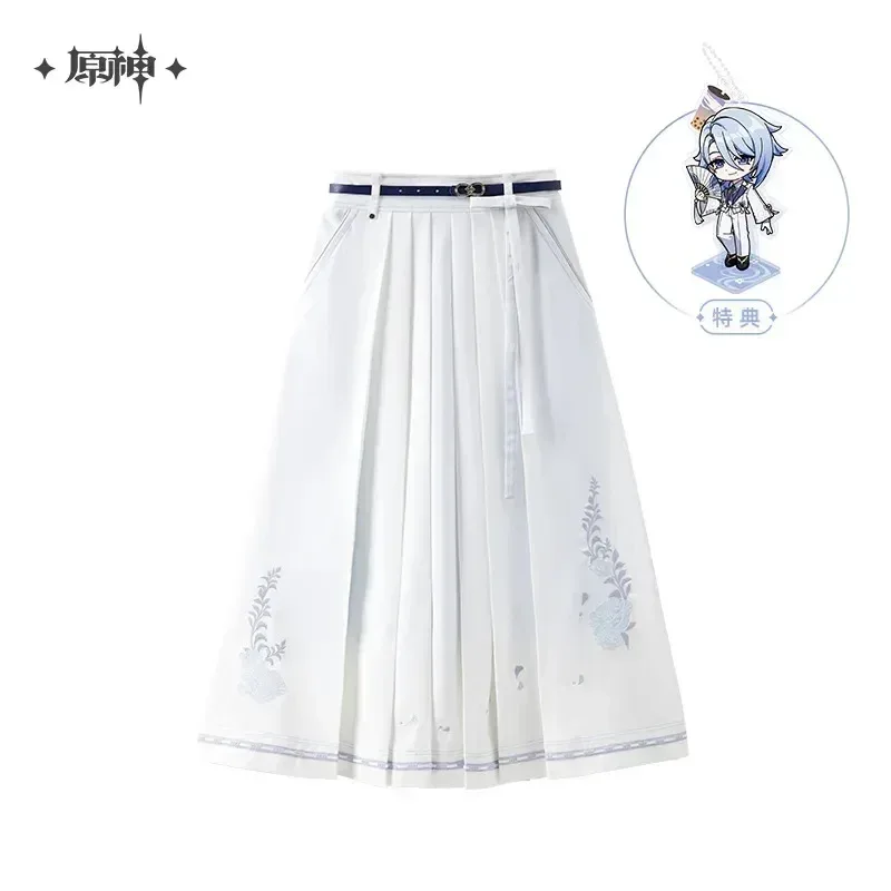 Genshin Impact Kamisato Ayato Theme Impression Series Long Pleated Skirt - Image 8