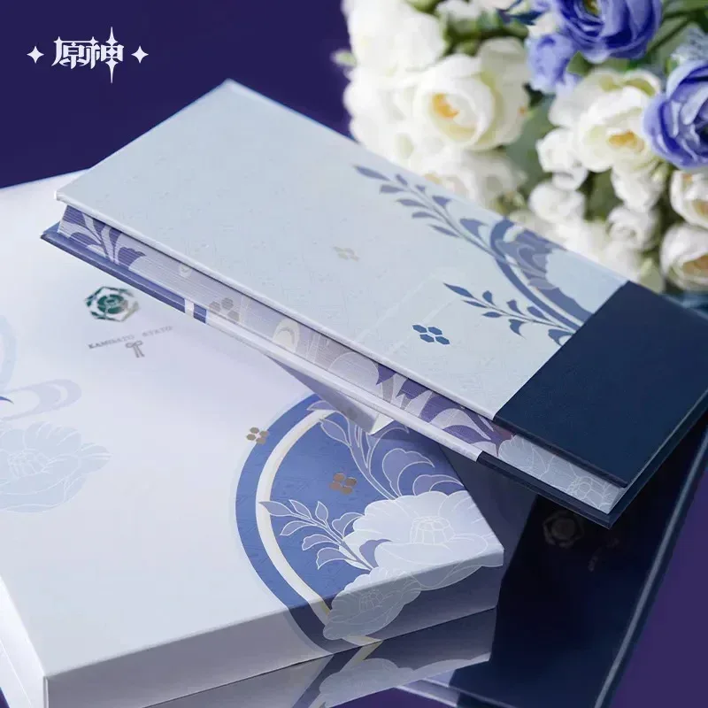 Genshin Impact Kamisato Ayato Theme Impression Series Notebook Bookmark Gift Box - Image 5