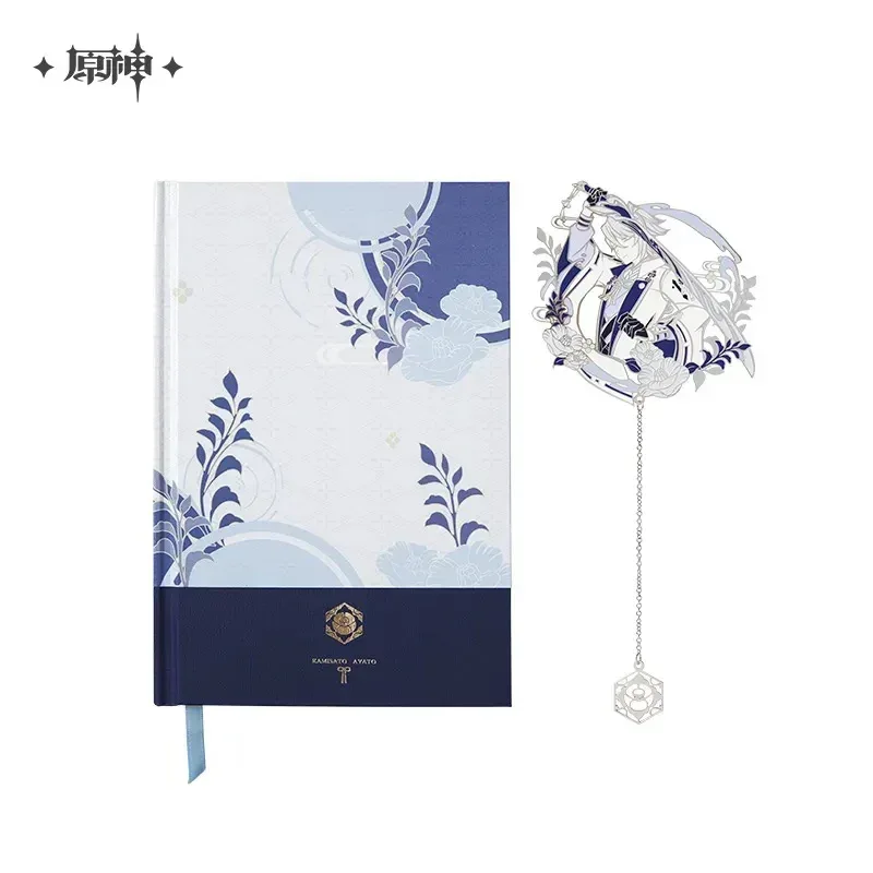 Genshin Impact Kamisato Ayato Theme Impression Series Notebook Bookmark Gift Box - Image 6