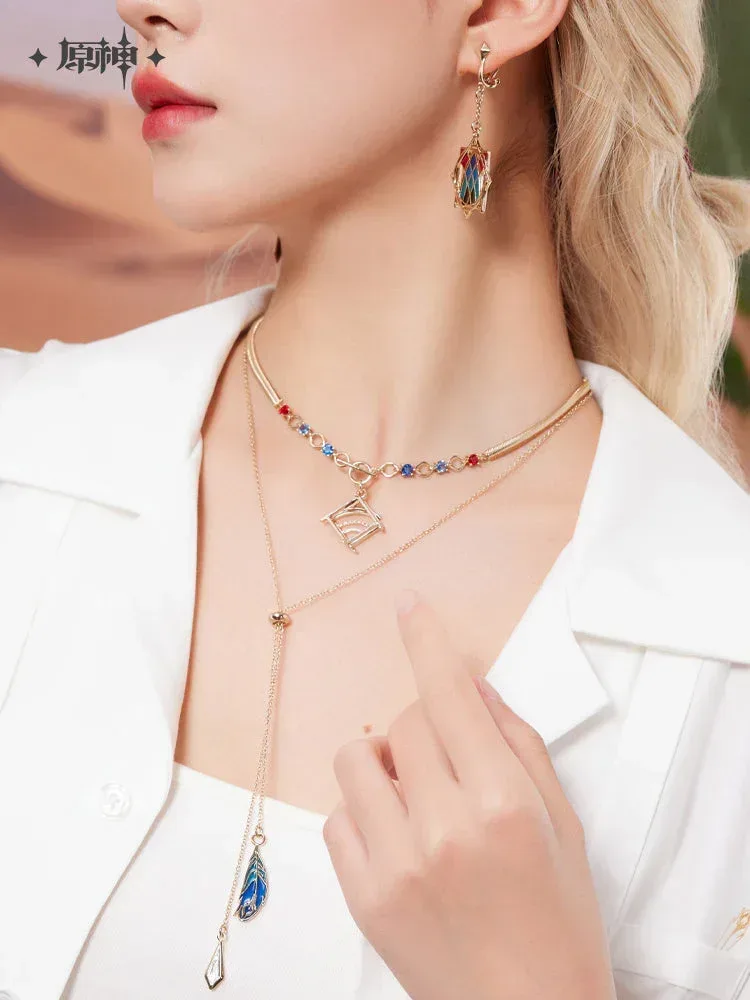 Genshin Impact Kaveh Impression Theme Series Necklace/ Ear Clip - Image 3