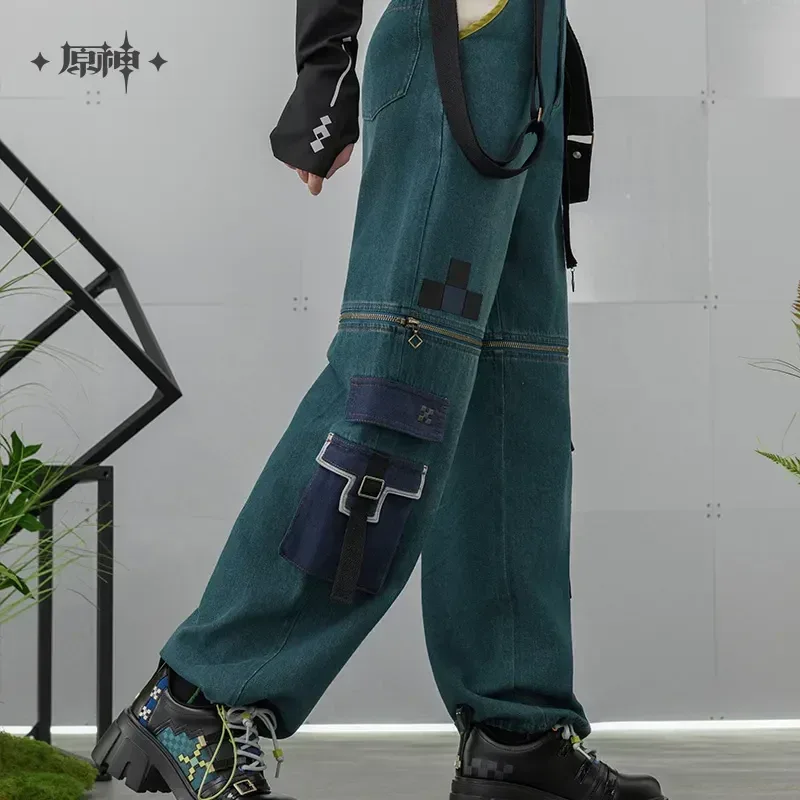 Genshin Impact Kinich Theme Impression Series Detachable Work Jeans - Image 2